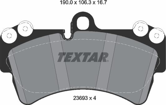 Textar 2369381 - Set placute frana,frana disc aaoparts.ro