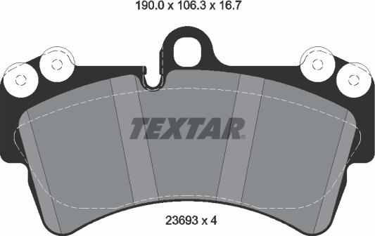 Textar 2369302 - Set placute frana,frana disc aaoparts.ro