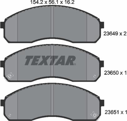 Textar 2364901 - Set placute frana,frana disc aaoparts.ro