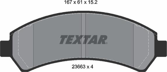 Textar 2366301 - Set placute frana,frana disc aaoparts.ro