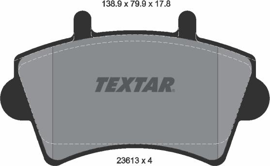 Textar 2361301 - Set placute frana,frana disc aaoparts.ro