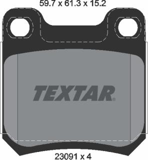 Textar 2309102 - Set placute frana,frana disc aaoparts.ro