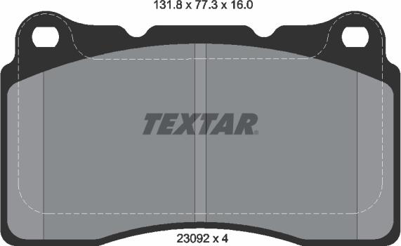 Textar 2309203 - Set placute frana,frana disc aaoparts.ro