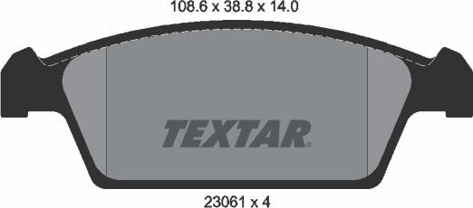 Textar 2306101 - Set placute frana,frana disc aaoparts.ro