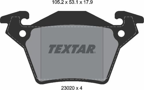 Textar 2302001 - Set placute frana,frana disc aaoparts.ro