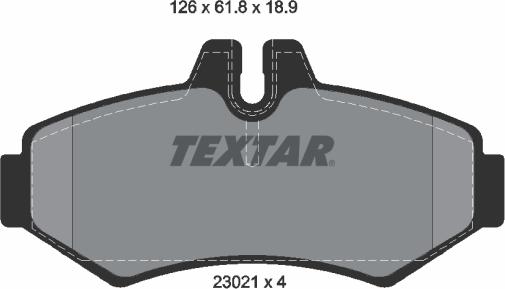 Textar 2302101 - Set placute frana,frana disc aaoparts.ro