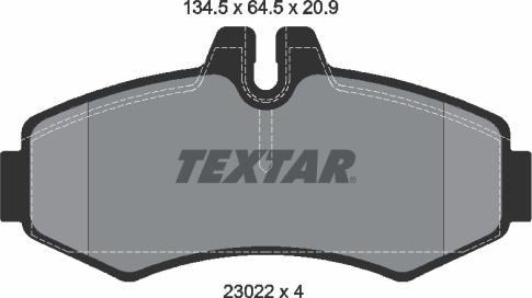 Textar 2302201 - Set placute frana,frana disc aaoparts.ro