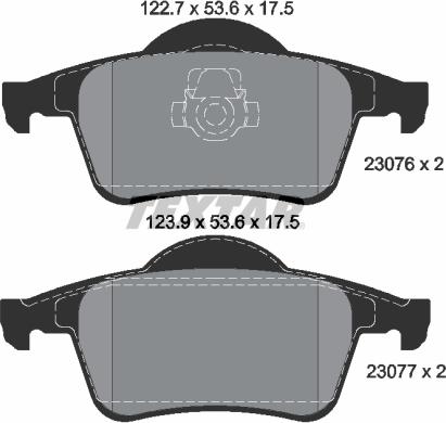 Textar 2307602 - Set placute frana,frana disc aaoparts.ro