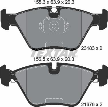 Textar 2318302 - Set placute frana,frana disc aaoparts.ro