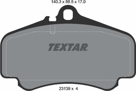 Textar 2313901 - Set placute frana,frana disc aaoparts.ro