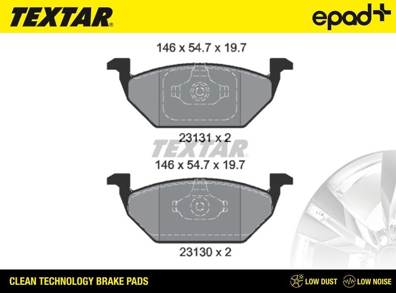 Textar 2313001CP - Set placute frana,frana disc aaoparts.ro