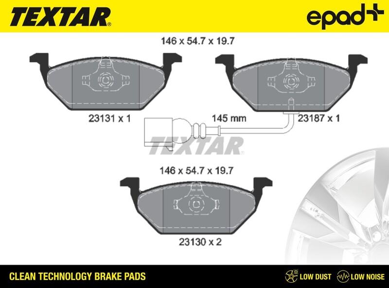 Textar 2313101CP - Set placute frana,frana disc aaoparts.ro