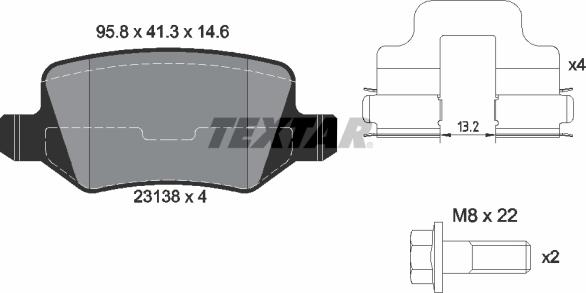 Textar 2313803 - Set placute frana,frana disc aaoparts.ro