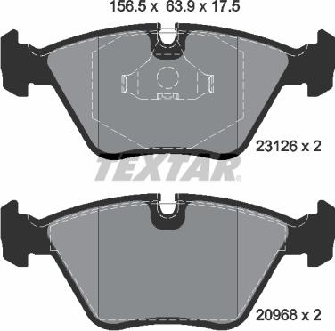 Textar 2312601 - Set placute frana,frana disc aaoparts.ro