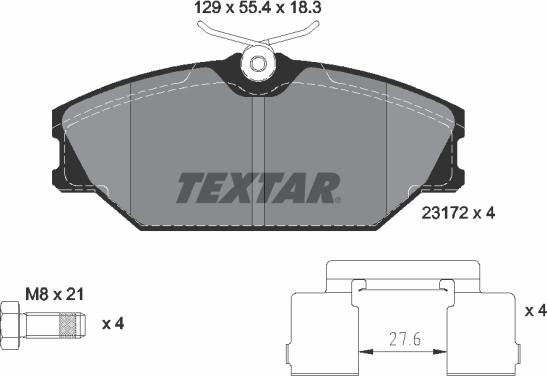 Textar 2317203 - Set placute frana,frana disc aaoparts.ro