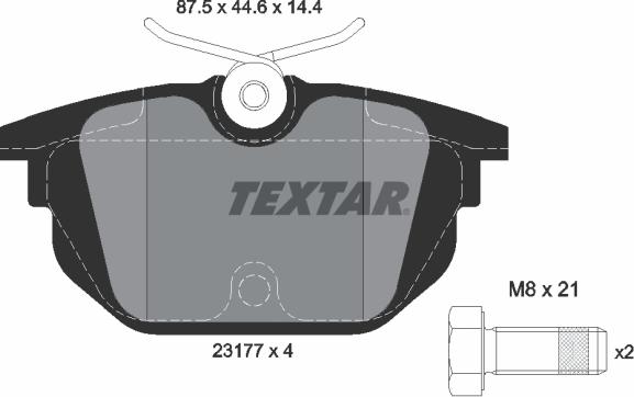 Textar 2317703 - Set placute frana,frana disc aaoparts.ro