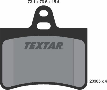 Textar 2330501 - Set placute frana,frana disc aaoparts.ro