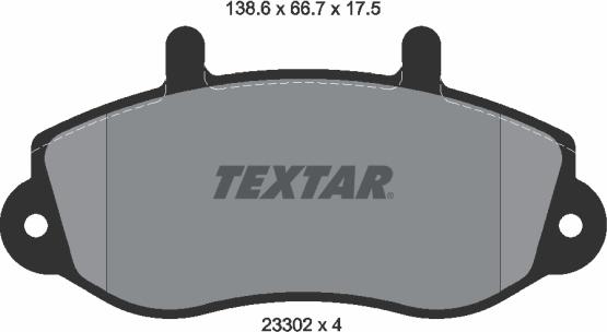 Textar 2330201 - Set placute frana,frana disc aaoparts.ro