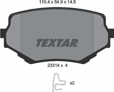 Textar 2331401 - Set placute frana,frana disc aaoparts.ro