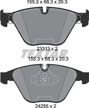 Textar 2331301 - Set placute frana,frana disc aaoparts.ro