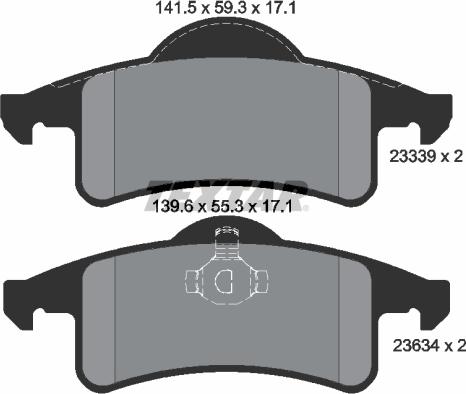 Textar 2333901 - Set placute frana,frana disc aaoparts.ro