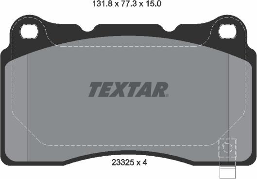 Textar 2332501 - Set placute frana,frana disc aaoparts.ro