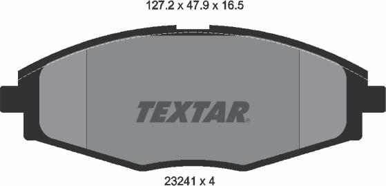 Textar 2324102 - Set placute frana,frana disc aaoparts.ro