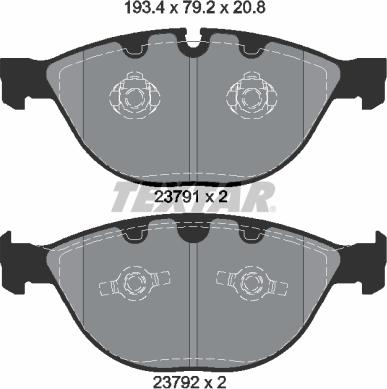 Textar 2379101 - Set placute frana,frana disc aaoparts.ro