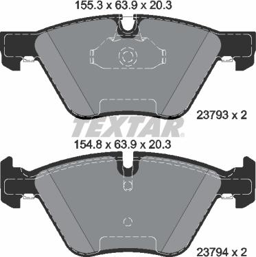 Textar 2379301 - Set placute frana,frana disc aaoparts.ro