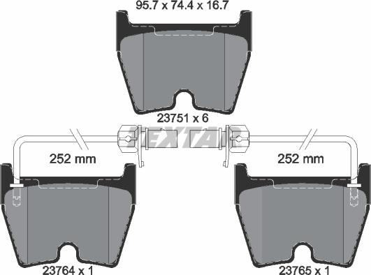 Textar 2375101 - Set placute frana,frana disc aaoparts.ro