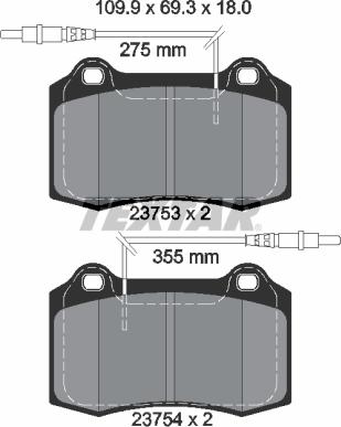 Textar 2375301 - Set placute frana,frana disc aaoparts.ro