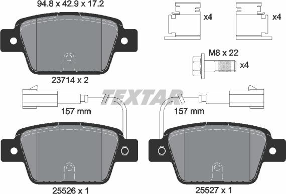 Textar 2371403 - Set placute frana,frana disc aaoparts.ro