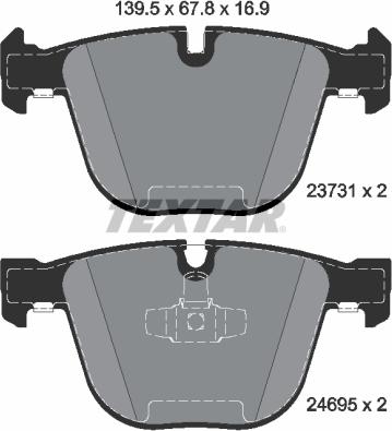 Textar 2373101 - Set placute frana,frana disc aaoparts.ro