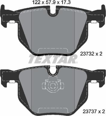 Textar 2373201 - Set placute frana,frana disc aaoparts.ro