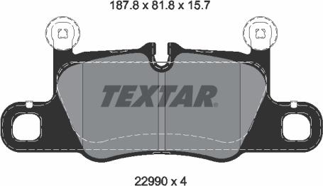 Textar 2299001 - Set placute frana,frana disc aaoparts.ro