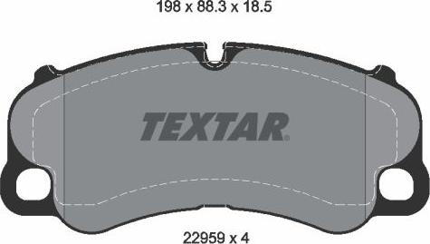 Textar 2295901 - Set placute frana,frana disc aaoparts.ro