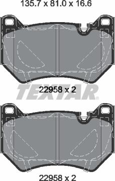 Textar 2295801 - Set placute frana,frana disc aaoparts.ro