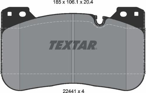 Textar 2244101 - Set placute frana,frana disc aaoparts.ro