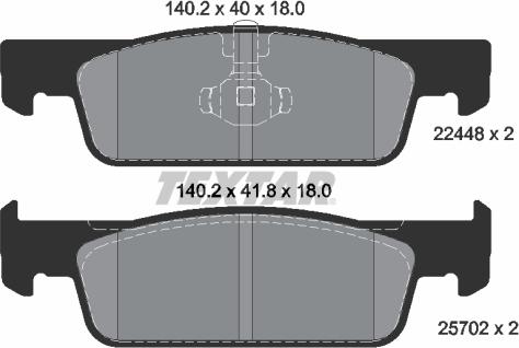 Textar 2244801 - Set placute frana,frana disc aaoparts.ro