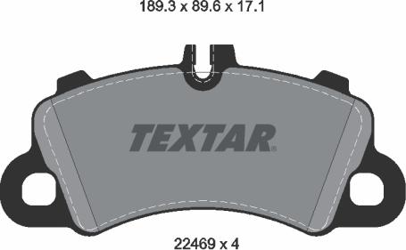 Textar 2246901 - Set placute frana,frana disc aaoparts.ro