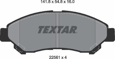 Textar 2256101 - Set placute frana,frana disc aaoparts.ro