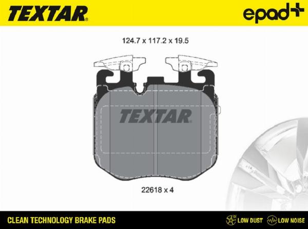 Textar 2261801CP - Set placute frana,frana disc aaoparts.ro