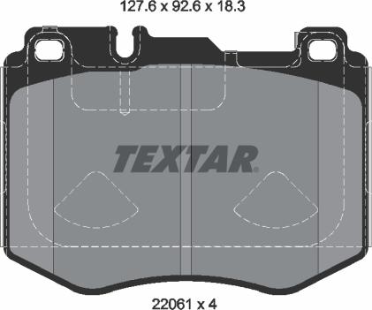 Textar 2206103 - Set placute frana,frana disc aaoparts.ro