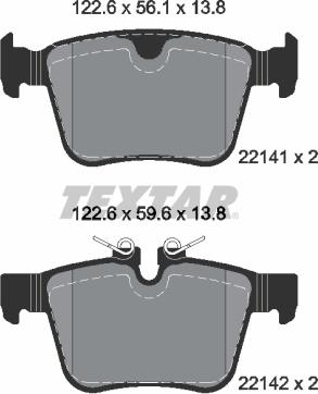 Textar 2214103 - Set placute frana,frana disc aaoparts.ro