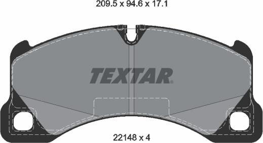 Textar 2214801 - Set placute frana,frana disc aaoparts.ro