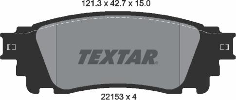 Textar 2215301 - Set placute frana,frana disc aaoparts.ro