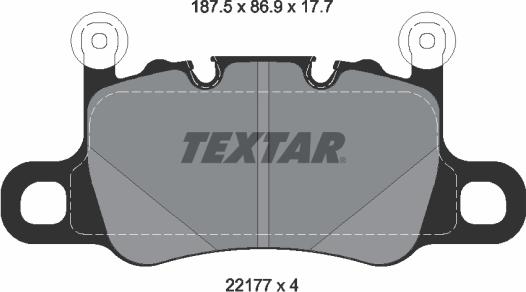 Textar 2217701 - Set placute frana,frana disc aaoparts.ro