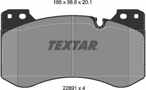 Textar 2289101 - Set placute frana,frana disc aaoparts.ro