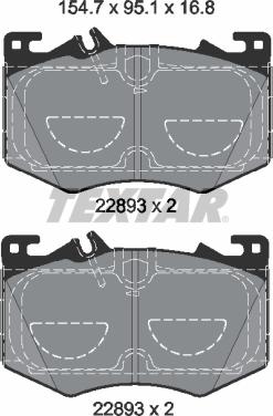 Textar 2289301 - Set placute frana,frana disc aaoparts.ro