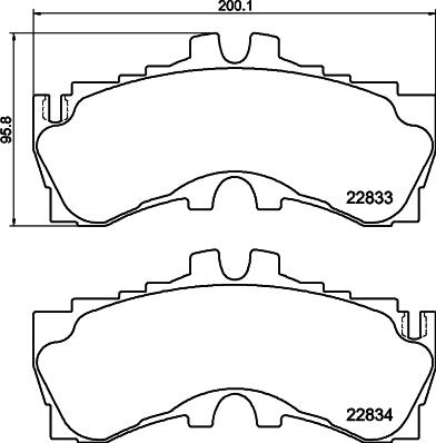 Textar 2283301 - Set placute frana,frana disc aaoparts.ro